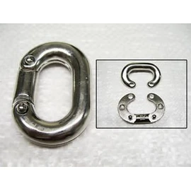 Secure Fix Direct 10mm Split Connecting Link 316 Stainless Steel - Repair Chain Mending Shackle