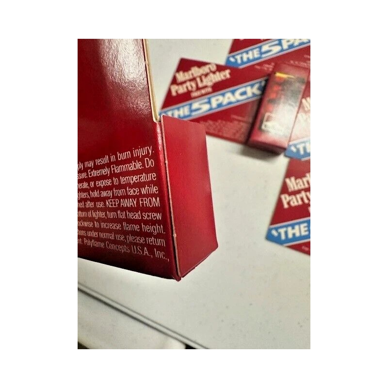 Marlboro Vintage 1992 Marlboro Party Butane Gas Refillable Lighter 5