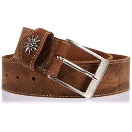 MGM Unisex Costume Belt with Edelweiss Belt, nougat