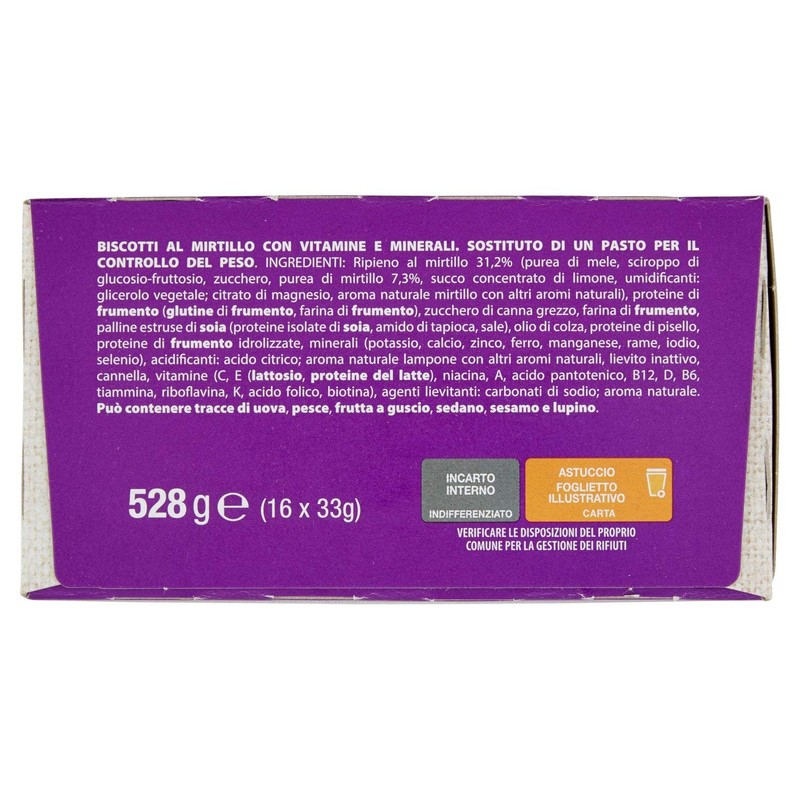 Pesoforma Biscotti al Mirtilllo - Pasto Sostitutivo Dimagrante - Solo