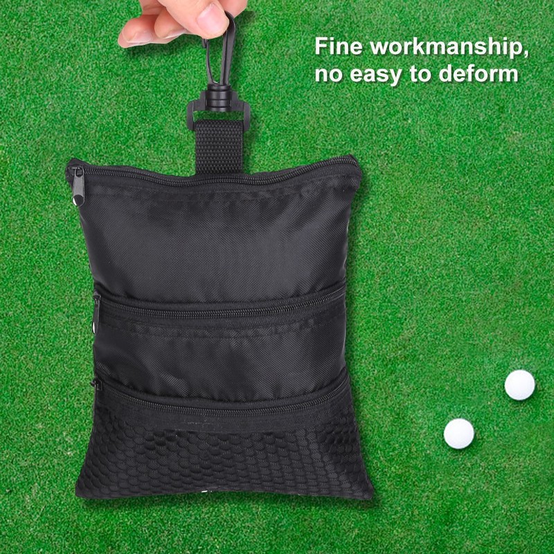 VBESTLIFE Golf Tee Bag Golf Tee Storage Pouch Zippered Golf