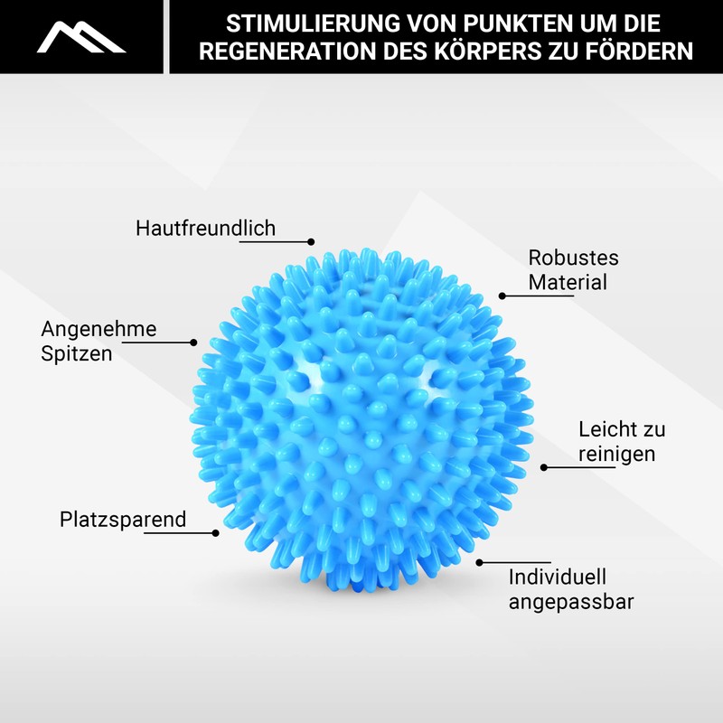 MSPORTS Massage Ball Set of 5 Hedgehog Balls