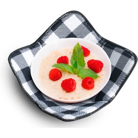 Aticca Microwave Bowl Cozy Holders for Hot Food Set of 4 Hot Pads for Bouillon Cups Multipurpose Heat Proof Plate Holder