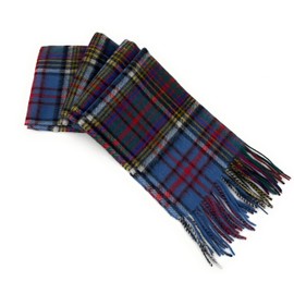 BRAW CLANS TARTANS 100% Pure Lambswool Scottish Tartan Scarf men, women - 12x60 - plaid Soft and warm winter wool scarf wrap shawl - Green Checkered long scarves gift (Black Watch Tartan)