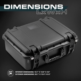 Seahorse 720 Heavy Duty Protective Dry Box Case with Accuform Foam - TSA Approved/Mil Spec / IP67 Waterproof/USA Made for Cameras, Firearms, Laptops, Consoles, VR, Drones