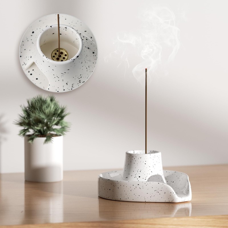 Sage Holder Smudge Stick Bowl Ceramics Incense Holder Burning Bowl