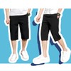 moxixom Men’s Half Pants, Cooling Pants, 3/4 Length, Cool to