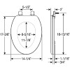 MAYFAIR 141EC 346 Cameron Toilet Seat will Never Loosen and