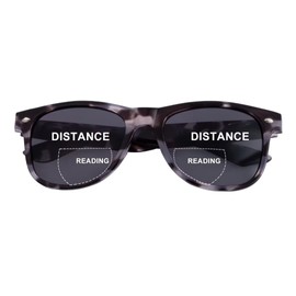 SKYWAY Bifocal Reading Sunglasses For Women Men, Fashion Classic Sun Readers With Spring Hinge UV400 Protection Black Tortoiseshell +2.5