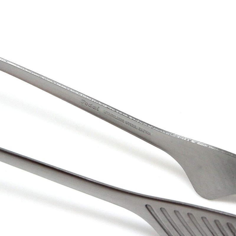 (Silver) - Todai 24cm Stainless Steel Non-Slip Yakiniku BBQ Tongs