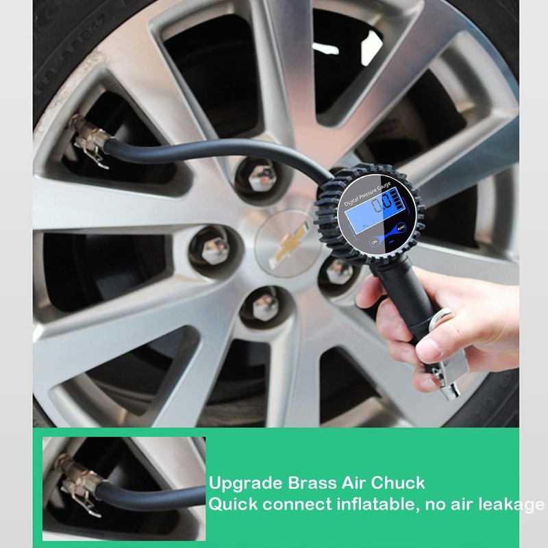 YUENTOEN Digital Tire Inflator with Pressure Gauge, 200 PSI Heavy