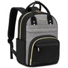 LOVEVOOK Mini Backpack for Women Stylish Waterproof Backpack Purse, Black-grey,