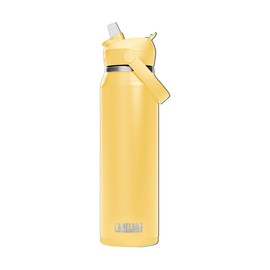 CamelBak Thrive Flip Straw Water Bottle 32oz - Insulated Stainless Steel, Yellow Bloom