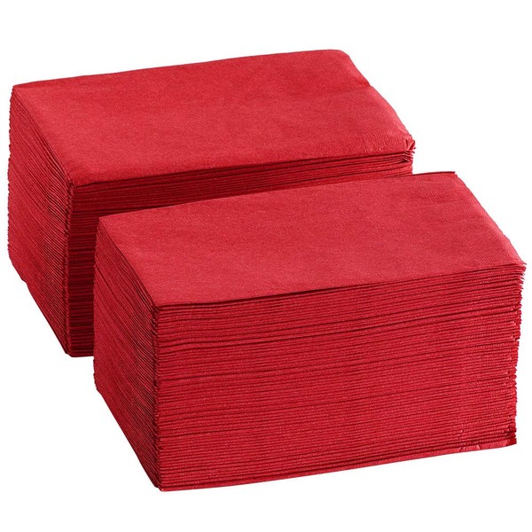 Perfectware - PW-2 Ply Dinner Napkin Red- 125 2 Ply Red Dinner Napkins - Pack of 125ct