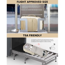 LOVEVOOK Large Travel Backpack for Women & Men, Carry on Backpack Airline Approved, TSA Personal Item Travel Bag fits 17" Laptop, 40L Waterproof Travel Essentials Sports Backpack with 3 Packing Cubes