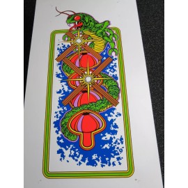 Atari CENTIPEDE CABARET MINI side art - printed using the original Atari films