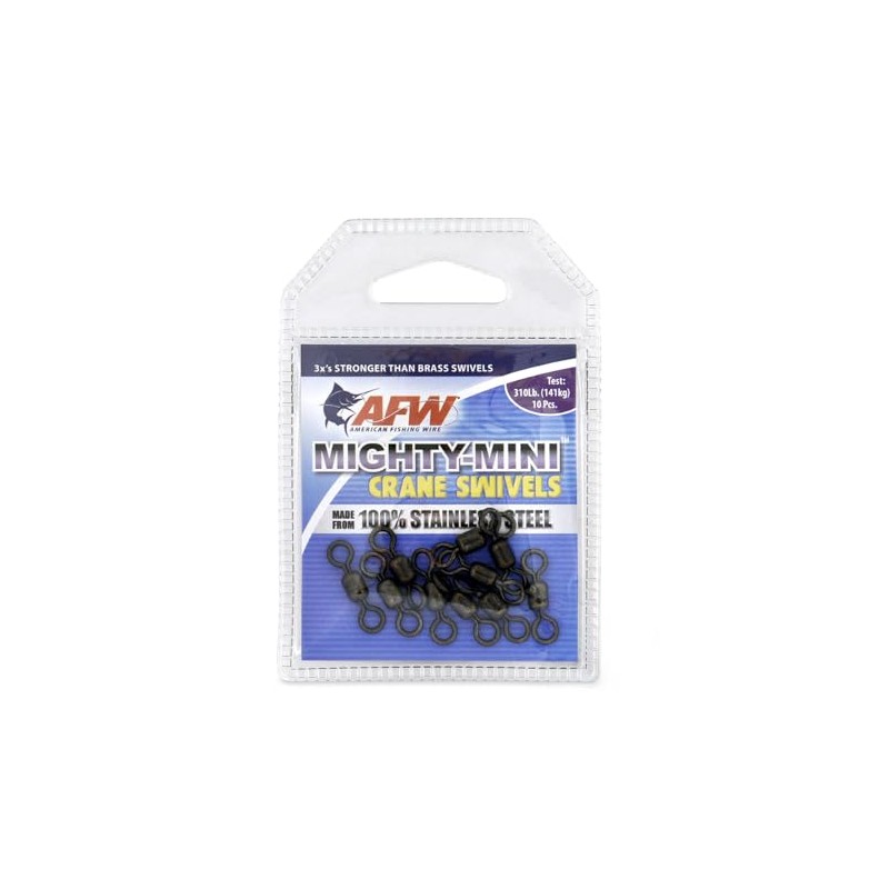 American Fishing Wire Mighty Mini Stainless Steel Crane Swivels, Size