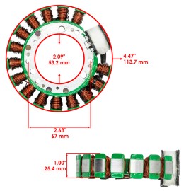 Celox Stator for Yamaha Moto-4 350 YFM350ER YFM-350ER 1987 1988 1989