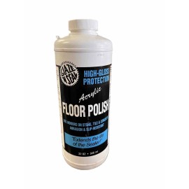 Glaze 'N Seal 423 Clear Acrylic Floor Polish, Plastic Bottle, 32 Oz