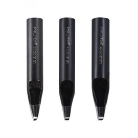 WUTA 3 Pcs Oval Leather Hole Punch,Belt Hole Punch for Leather,Leather Punch Cutter Tool for Belt Watch Band,Leather DIYHole Punch Tool Kit