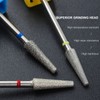 3pcs Nail Drill Bits Professional Russian Style Front Replaceable Grinding