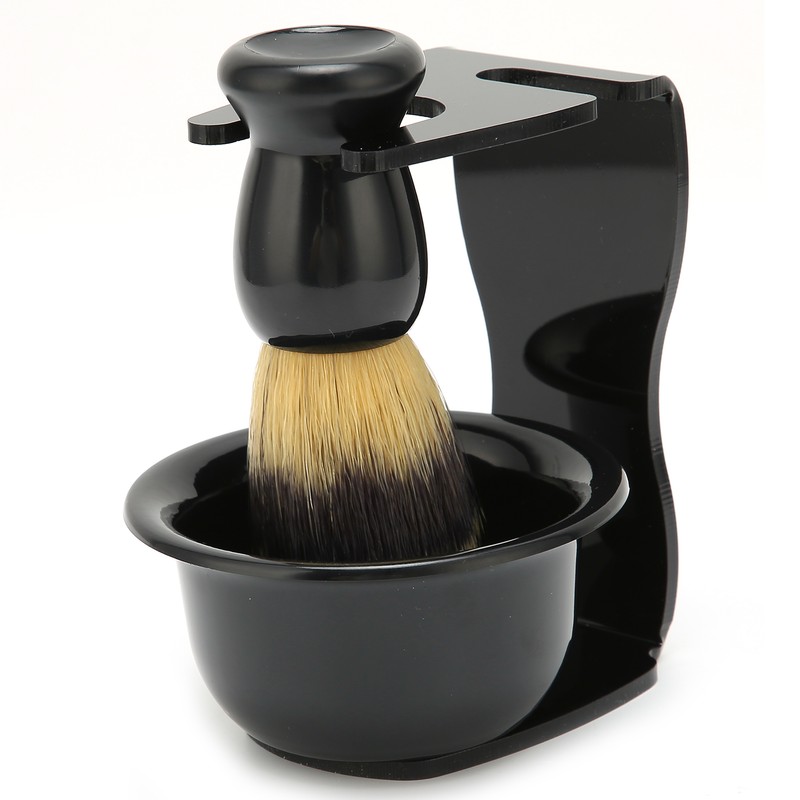 3pcs Shaving Brush Set Beard Shaving Brush Bowl Safety Shaving