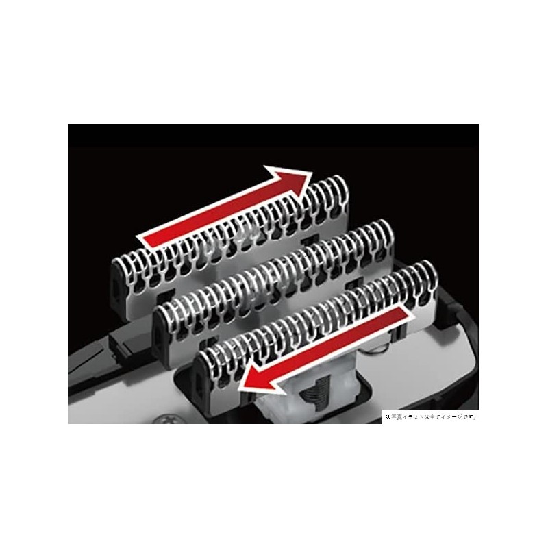 Izumi Seiko IZF-V551-A (Blue) Solid Series Reciprocating Shaver, 4 Blades