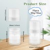 BOSMIOW 15Pcs 30g/1oz Clear Plastic Deodorant Containers,Round Twist-up Lipbalm Tubes,Refillable