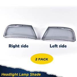CHEDA Headlight Lens Cover, Compatible with 2004-2008 Ford F-150/2006-2008 Lincoln Mark LT Left & Right Smoky Lens Cover Headlamp Assembly Faros Conjunto De Faros