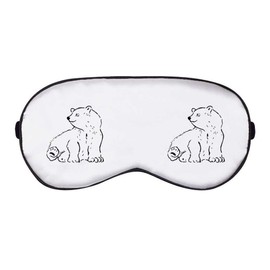 'Sitting Polar Bears' Sleep/Travel Eye Mask (EY00001667)