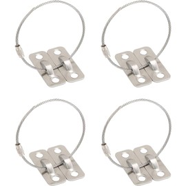 Earthquakeproof Metal Fittings, Furniture, Fall Prevention, Earthquake Prevention, Fall Prevention, Disaster Prevention, Includes 4 Screws for Easy Installation