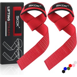 SKDK Correas de levantamiento de silicona antideslizante ,Straps Para Gym, Levantamiento de Pesas,muñequeras gym straps para gym mujer, hombres,