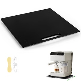 BEZONO Appliance Sliders for Kitchen Appliances Sliding Tray for Coffee Maker, Espresso Machines, Mixers Sturdy Kitchen Aid Sliders for Mixer -Duty Equipment with Rubber Wheels - 13" x 14" (Black