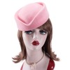 Lawliet Wool Stewardess Air Hostesses Pillbox Hat Millinery Teardrop Fascinator