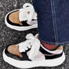WEGOODZF Flat Fuzzy Shoe laces: Soft Wide White Plush Shoelaces