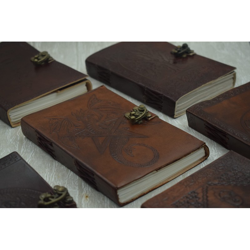 OVERDOSE Colosseum Brown Leather Journal - Handmade Journal for Students,