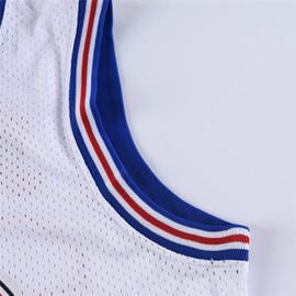 Rxiqeub Youth Basketball Jersey 90s Space Movie Jersey for Kids, Boy and Girl Shirts for School, Gift for Kids White M