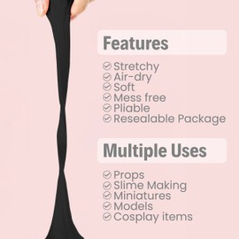 BOHS Chocolate Modeling Foam Clay - Squishy,Soft, Air Dry -for School Project,Cosplay,Fake Bake, Slime Supplies-1.1 Lbs/ 500 Grams