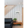 PINKIPO®, Simple Herringbone, (16"x40") XL Stencil, Large Wall Stencil, Modern