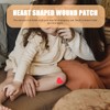 Heart-Shaped Bandages 25 Pcs Cute Adhesive First Aid Patch Stickers