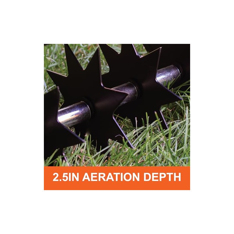 Agri-Fab 45-0365 Push Spike Aerator Lawn Tool,16 Inch Push Lawn