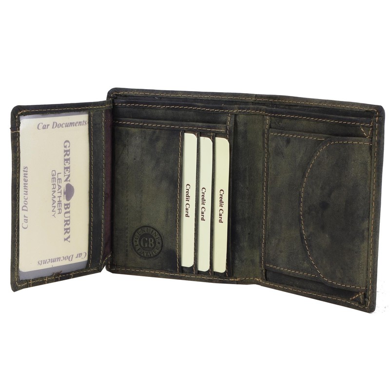 Greenburry Hunting Wallet Khaki, khaki, Vintage