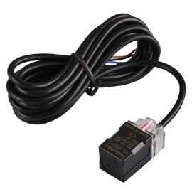 Heschen Square Inductive Proximity Sensor Switch, Non-Shield Type, PL-05P2, Detector Distance 5mm, 10-30VDC 200mA, PNP Normally Closed(NC), 3 Wire