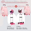 Bansusu 3Pcs Kids Rolling Backpack for Girls with Lunch Bag,