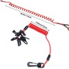 WADY Universal Boat Safety Lanyard Kill Switch Cord with 7
