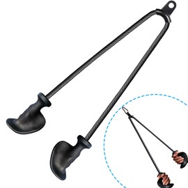 Ergonomic Tricep Rope Pull Down Attachment, Upgraded Long Triceps Rope Cable Attachments for Gym, LAT Pull Down Bar for Cable Machine, Tricep LAT Pulldown Workout Cable Attachments (Hand ROPE-06)