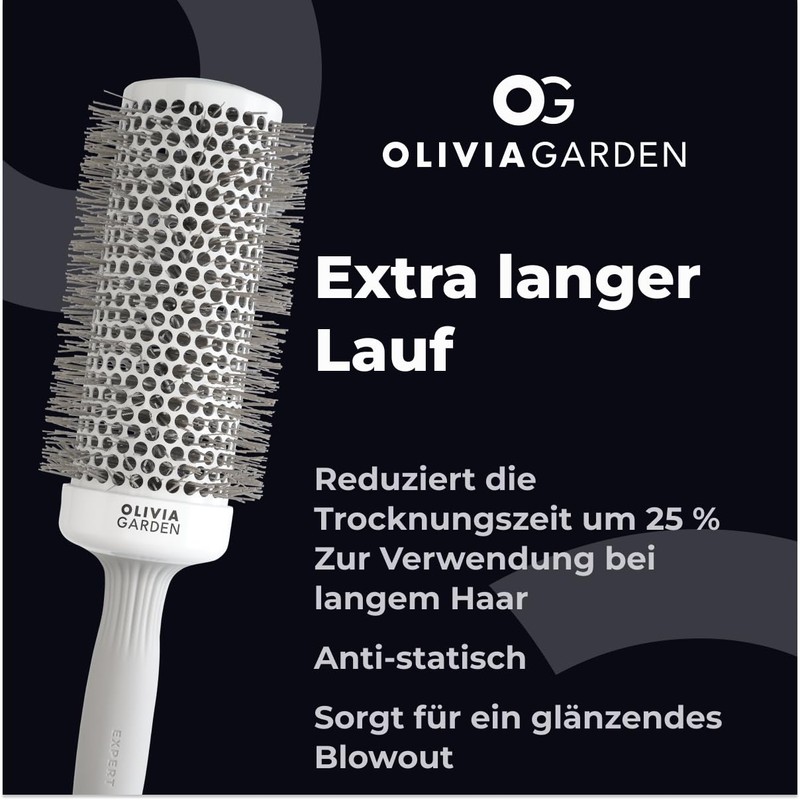 Olivia Garden - Expert Blowout Speed White and Grey Hairbrush