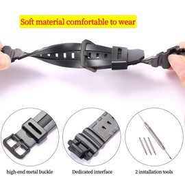 RCNZWQB Resin strap suitable for Casio G-Shock AWG-M100 AWR-M100 AW590/591 Sports Watch Replacement band