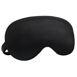 Audamp Sleeping Mask, Eye Mask, Night Mask, Adjustable Band, Skin-Friendly, Silk, Ultra Soft Sleeping Mask, Pack of 1 (Black)