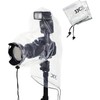 JJC 2 Pack Camera Lens Rain Cover Raincoat with Flash